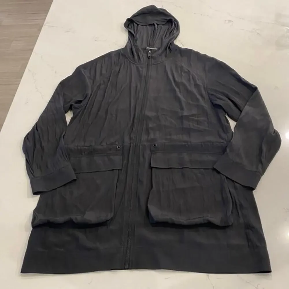 Carbon38 The Easy Jacket Full Zip Lightweight‎ in Black Size Small - Picture 2 of 8